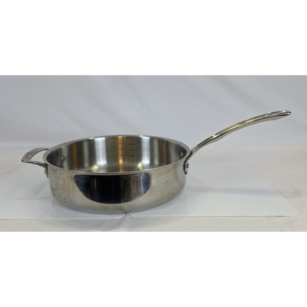 Viking 3 Ply Stainless Steel 5.25 Qt Saute Pan 11 Inch Induction 40011 3052 Used